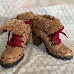 Incredible Steven by Steve Madden Arctiic heeled booties. Size 7.5